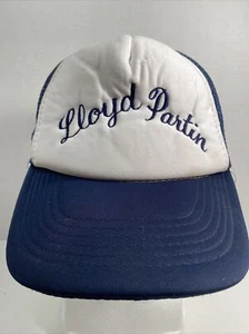 Vintage Lloyd Partin Trucker Hat Mesh Back Snap Back SportCap Blue Free Shipping - Picture 1 of 9