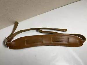 Souldier Plain Saddle Strap Tan Brown Leather / Pad - Picture 1 of 10
