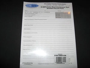 Delis-Kaplan  D-KEFS Pearson PsychCorp Word Interference Test Pk 25 New  - Picture 1 of 2