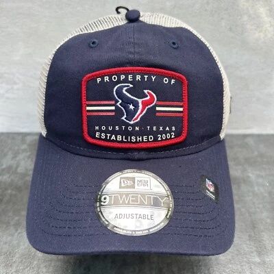 Gorra Houston Texans New Era 9Twenty "Propiedad de" Malla Camionero Gorra a Presión Nueva con Etiquetas H39 Foto 1 de 4