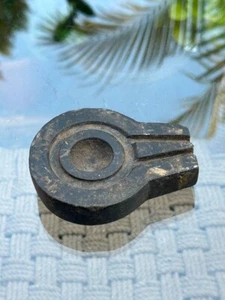 Escultura antigua rara de lingam de dios hindú Shiva de piedra negra hecha a mano - Imagen 1 de 8