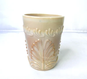 Greentown Indiana Schokolade Karamell Schlacke Glas Blatt und Halterung Becher - Bild 1 von 7