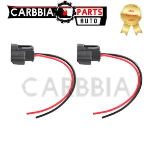 2PCS Wire Pigtail Female Y H9 Harness Head Light High Beam Socket Connector Plug - Picture 1 of 12