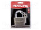 1 pcs x PROLINE - 24850 - Padlock, shackle, Equipment: key x4, 50mm, gates,cabin