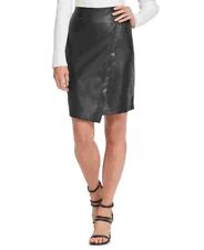 DKNY Women's Faux-leather Pencil Skirt Black Size 8 - M