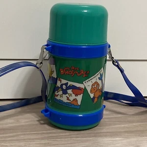 Rare Vintage We Are Dinosaurs 1992 Sanrio The Skater Co Green Bottle Japan - Bild 1 von 9