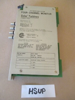 BENTLY NEVADA 102579-01 FOUR CHANNEL MONITOR 2201 MONITORING SYSTEM * - Image 1 of 4