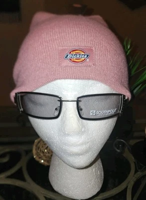 Dickies Logo Patch Pink Beanie Stretch Skull Cap Sporty SK8 Hat Unisex NWT Rare! - Image 1 of 4
