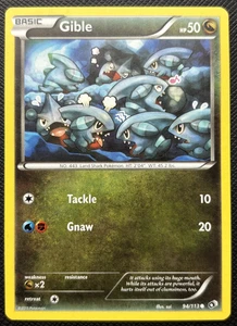 Gible 94/113 Legendary Treasures Common LP Pokemon 2013 - Picture 1 of 2