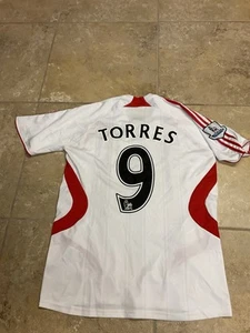 Liverpool 2007/2008 Away Jersey #9 Fernando Torres Champions League Jersey - Picture 1 of 20