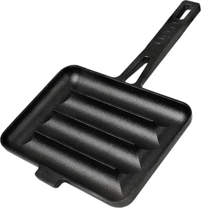 UPAN - The Cast Iron Sausage Pan - Pre Seasoned Square High Quality Grilling Pan - Picture 1 of 1