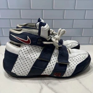 NIke LeBron Zoom 20-5-5 Midnight Blue White 311145-161 Men's US 14 Uk 13 Rare - Picture 1 of 11