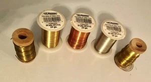 3 Perlen Basteldraht 24 Ga/30 Yards & 2 andere Basteldrähte (Schmuckherstellung) Neu Alt - Bild 1 von 3