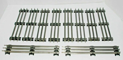 10 Piece Lot Straight K-Line O Gauge 3 Rail 10" Track Sections, Clean. - Image 1 of 4