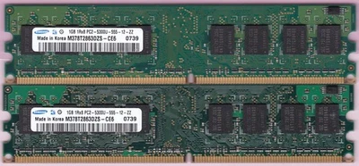 2GB 2x1GB PC2-5300 SAMSUNG DDR2-667 RAM Memory Kit Dell Dimension 3100 5100 5150 - Image 1 of 4