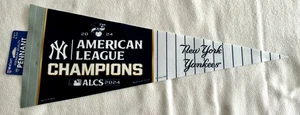 NY YANKEES AL CHAMPIONS PENNANT 2024 ALCS POSTSEASON PLAYOFF WORLD SERIES BANNER - Picture 1 of 3