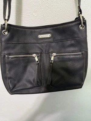 Jaclyn Smith Purse Cross Body Adjustable Strap Pockets Pebbled - Image 1 of 4