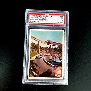 1965 Rare Blueback Disney Trading Card Donruss Disneyland #66 PSA 5 Low Pop - Picture 1 of 4
