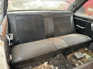 AMC Rambler American SEATS 2 Door Coupe Black REAR SEATS SET - Picture 1 of 14