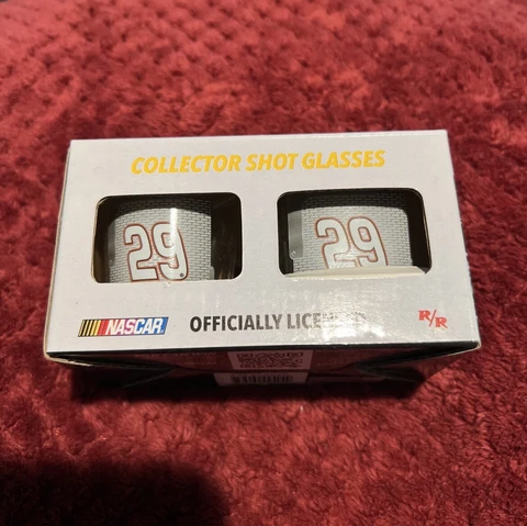 Nascar Set of Two #29 Kevin Harvick Collector Shot Glasses Cover