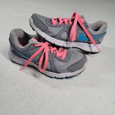 Nike Revolution 2 Running Shoes Womens 8.5 Gray Turquoise Pink Athletic Sneakers - Image 1 of 4