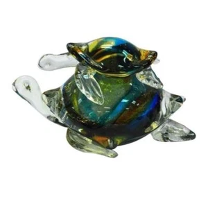Dale Tiffany Colorful Sea Turtle Figurine - Picture 1 of 1