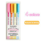 Drawing Double Line Outline Pen Highlighter Marker 12 Colors Pens For School Zo