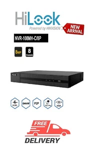 HiLook de Hikvision NVR-108MH-C/8P NVR 8 canales, Poe - Imagen 1 de 1