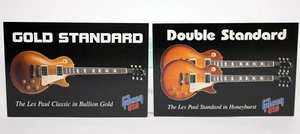 Guitarras musicales Gibson EE. UU. Les Paul 1998 - 2 postales MaxRacks gratis rock & roll - Imagen 1 de 4