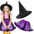  1 Set Halloween Costume Witch Hat Witch Skirt Party Skirt Hat Set Cosplay Witch