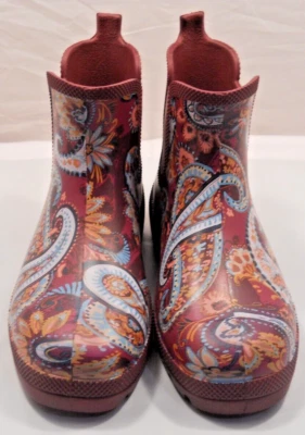 Vera Bradley Rain Boots by Totes Womens Size 6 Paisley Floral NWT AP10 - Image 1 of 4