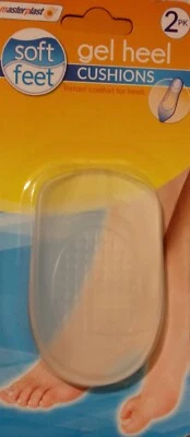 Silicone Gel Heel Inserts or Binion Insoles Comfort Cushion Pads Pain Relief New - Image 1 of 4