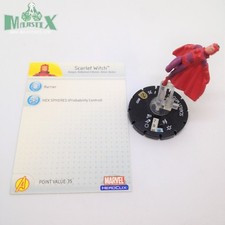 Heroclix Avengers set Scarlet Witch #057 Super Rare figure w/card!