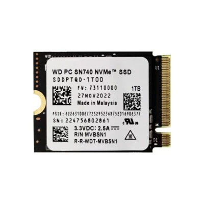 WD SN740 1TB M.2 2230 SSD NVMe PCIe4x4 For Steam Deck ASUS ROG Dell Laptop - Image 1 of 4
