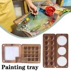 Portable Wooden Handmade Watercolor Paint Box Paint Painting Palette B8n1