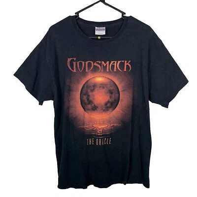 CAMISETA GODSMACK THE ORACLE TALLA GRANDE NEGRA ALT HEAVY METAL ROCK 2010 Hanes Foto 1 de 4
