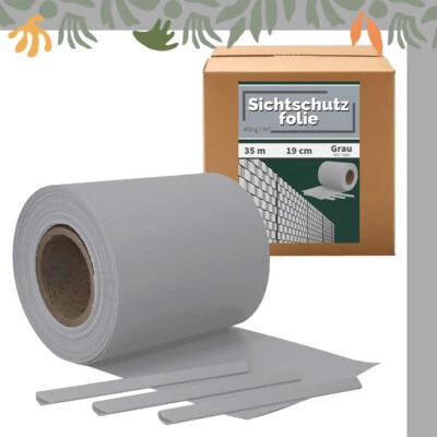 Strisce oscuranti PVC per doppia asta recinzione grigio 35m Kingpower