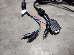15ft VGA to 3-RCA Video Cable HD15/Component TV PC 28AWG - Picture 1 of 2