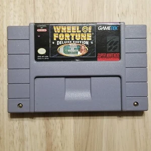 Wheel of Fortune Deluxe Edition SNES Cartridge Authentic and works. - Picture 1 of 3