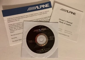 Vintage Alpine Car Audio Owner’s Manual With CD - Picture 1 of 9
