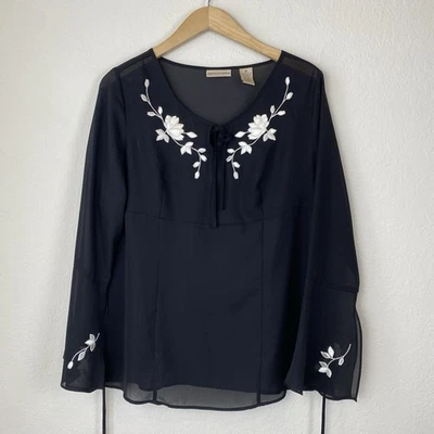 Blusa Babydoll Vintage Apostrophe 12 Pura Cachicha Bordada Floral Casa de Campo Foto 1 de 4