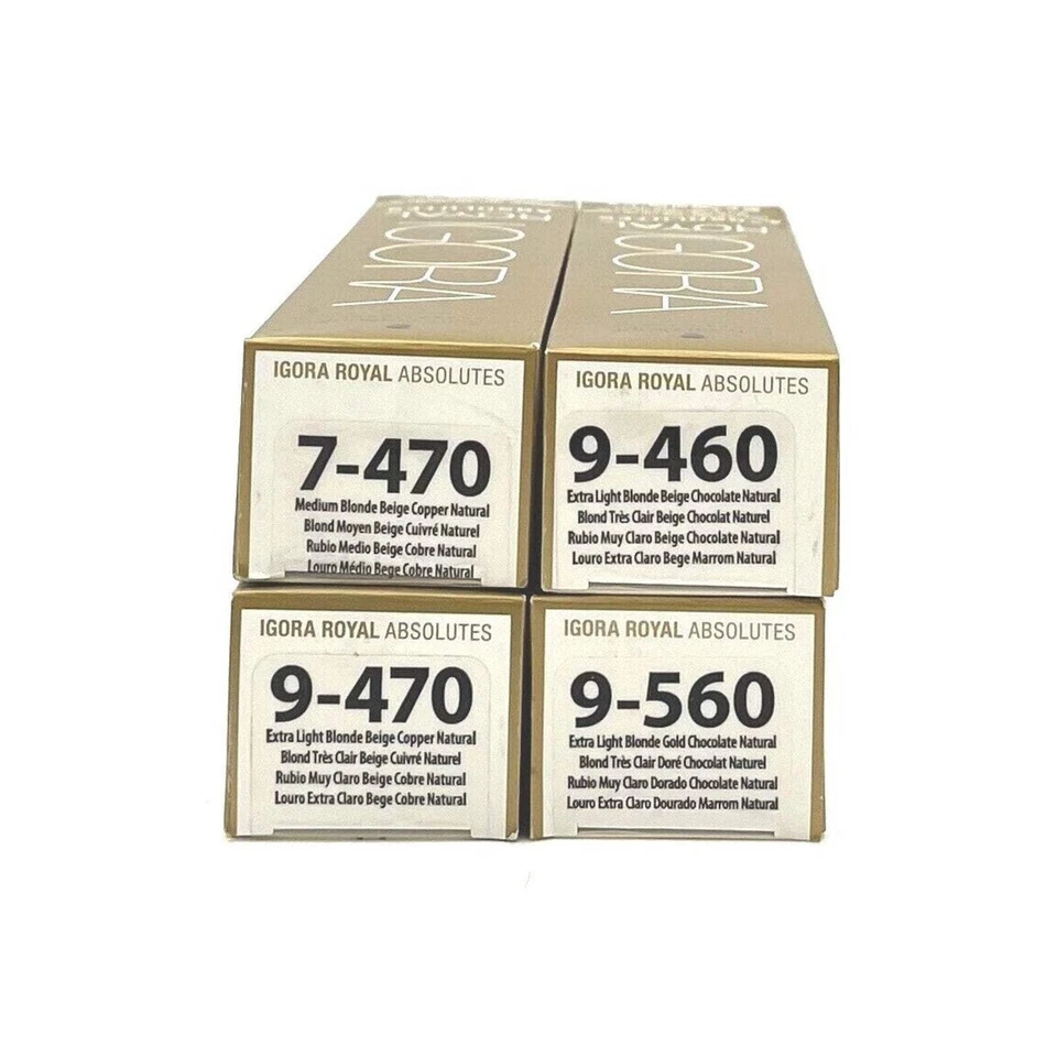 Schwarzkopf Igora Royal Absolutes Creme Cor Permanente Antienvelhecimento 2,1 oz-Escolha - Imagem 1 de 1