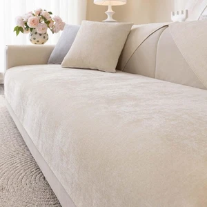 Soft Chenille Couch Cover, Non Slip Sectional Sofa Covers Washable for 3 Cush... - Picture 1 of 6