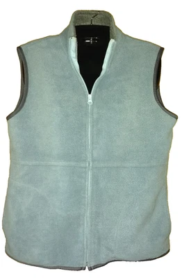 Route 66 Chaleco Polar Mujer M Azul Gris Cremallera Completa Exterior Senderismo Trekking Foto 1 de 4