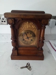 Antique German Junghans Striking Mantle Clock - Picture 1 of 8