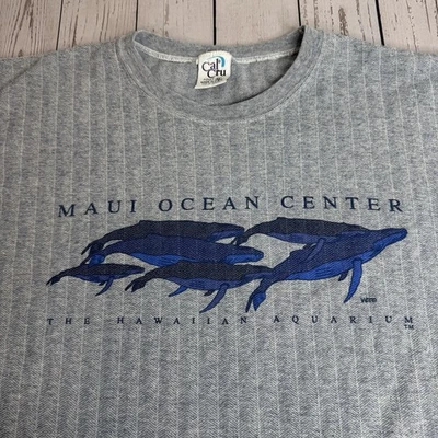 复古 Maui Ocean Center 夏威夷水族馆 T 恤单针图形 T 恤 XL — 第 1/4 张图片