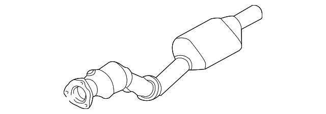 Conversor catalítico Audi genuíno 8E0-254-500-PX - Imagem 1 de 2