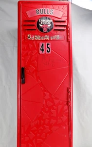 Vintage #45 Chicago Bulls Suncast Plastic Locker 48” Red - Picture 1 of 5