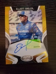 2018 Certified Signatures Gold #10 Elliott Sadler /25 AUTO