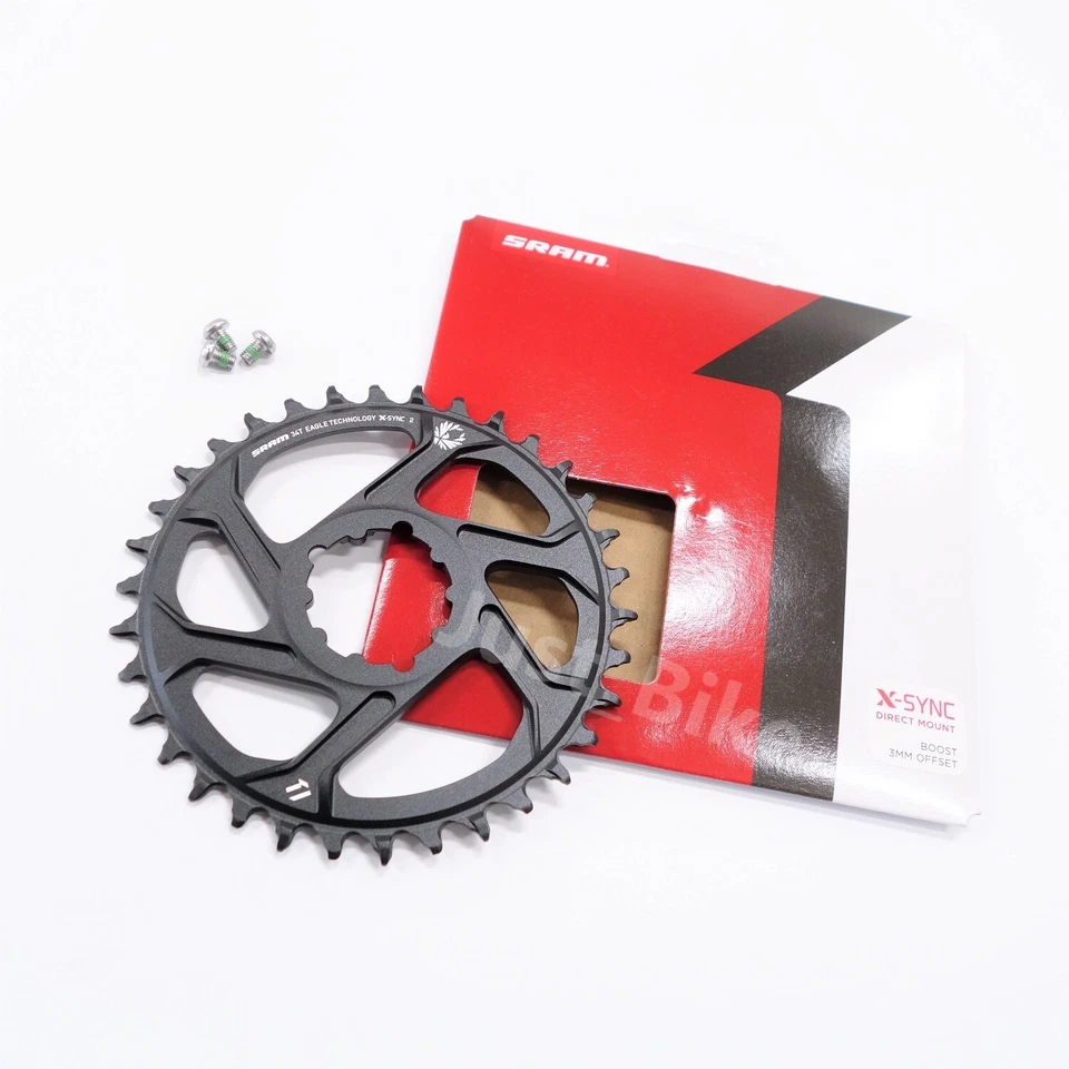 SRAM Eagle X-Sync 2 Chainring Direct Mount 12Spd 34T 3mm Offset Boost Black - Image 1 of 1